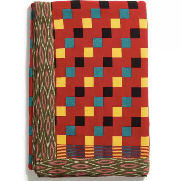 Assamese Cotton Blanket - Checker Berry Maize<Gregory Parkinson Surround Outlet