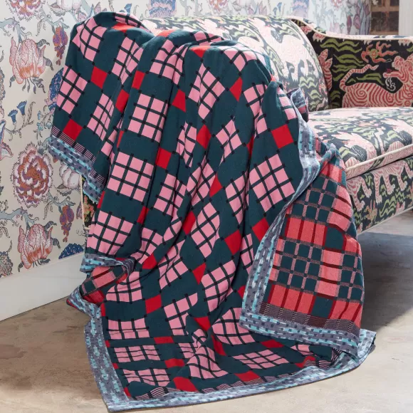 Assamese Cotton Blanket - Night Fir Berry<Gregory Parkinson Surround Store