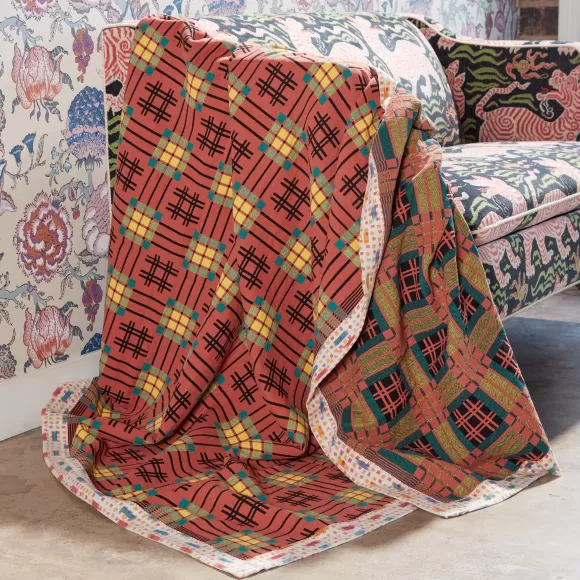 Assamese Cotton Blanket - Persimmon Petal<Gregory Parkinson Surround Fashion