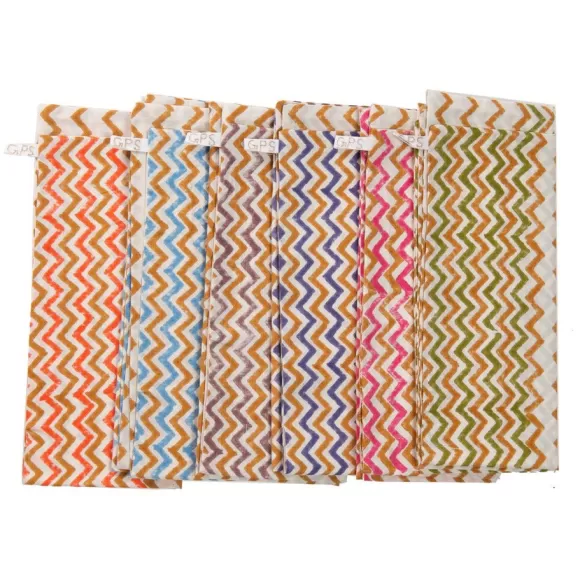 Block-Printed Napkins - Zig Zag Party<Gregory Parkinson Surround Store