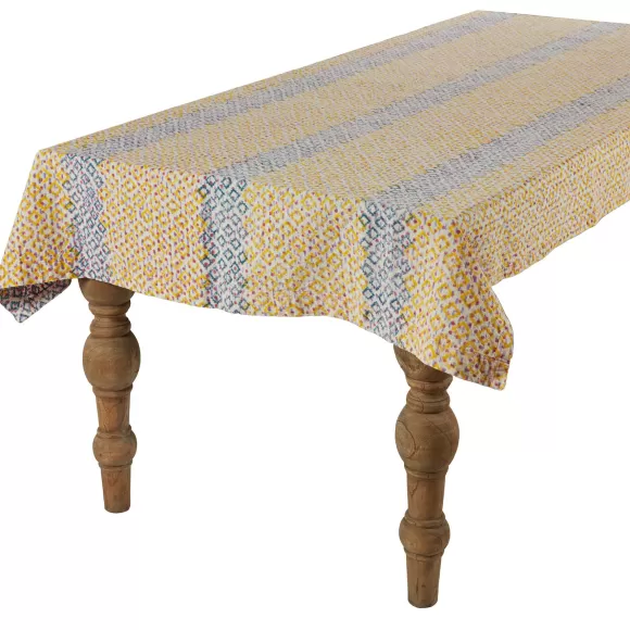 Block-Printed Tablecloth - Sunflower Dot<Gregory Parkinson Surround Fashion