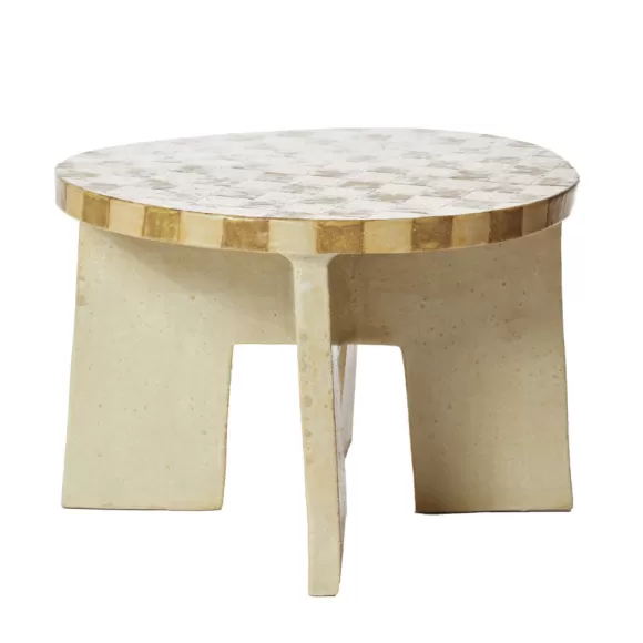 Checkered Stool - Lemon<Shane Gabier Best