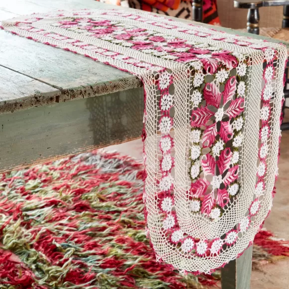 Crochet Table Cover - Fuchsia<Rarities Cheap