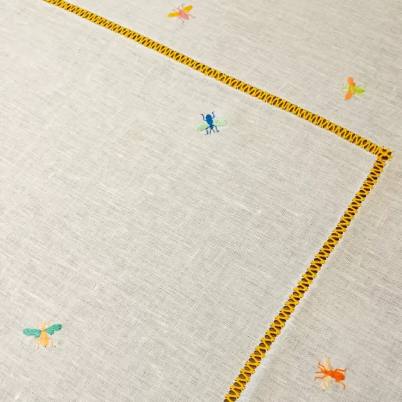 Embroidered Bees Tablecloth<Malaika Cheap