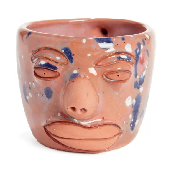 Face Mug - Blue And White Dot<Cara de Planta Flash Sale