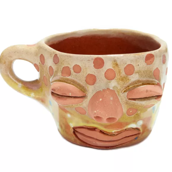 Face Mug - White Dot<Cara de Planta Best Sale