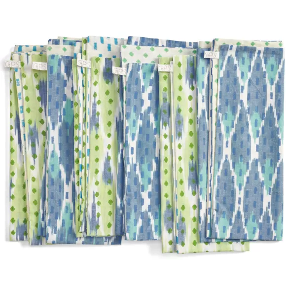 Ikat Napkins - Jade Rain<Gregory Parkinson Surround Cheap