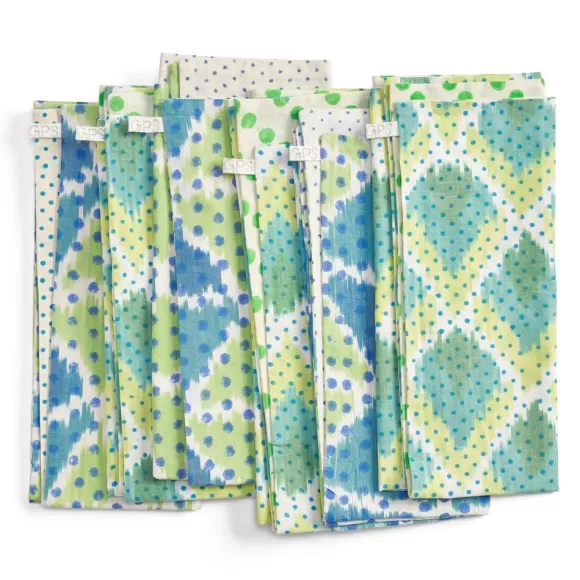 Ikat Napkins - Lemongrass Diamond Sky<Gregory Parkinson Surround Best Sale