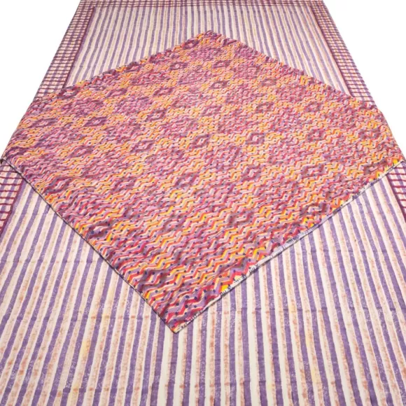 Ikat Table Square - Berry Lilac Zig Zag<Gregory Parkinson Surround Store