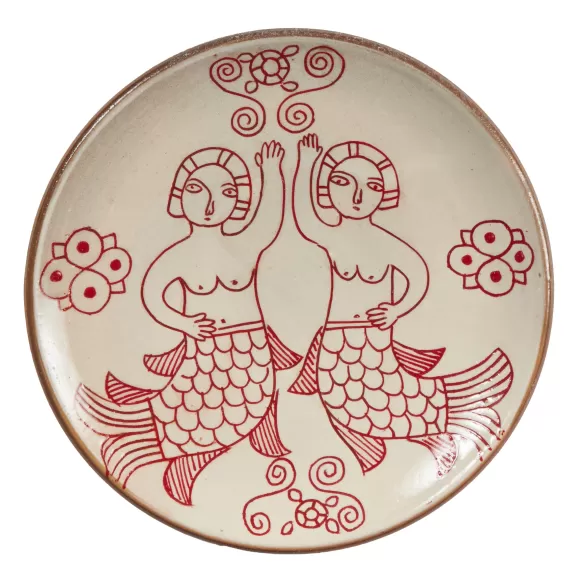 Sea Bride Dinner Plate - Red<Malaika Online