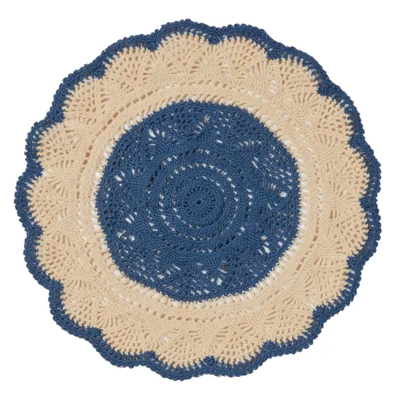 Silsila Crochet Placemats - Navy<Malaika Cheap