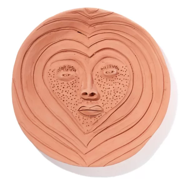 Terracotta Heart Face Plate<Cara de Planta Cheap