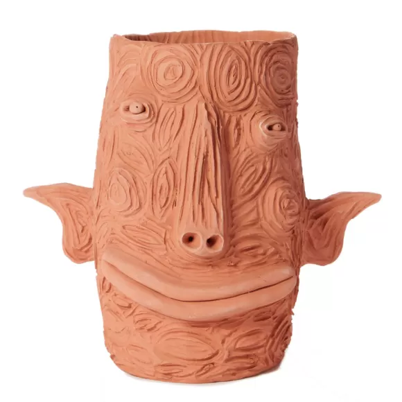 Terracotta Planter - "Te Estoy Pensando Mucho"<Cara de Planta Cheap